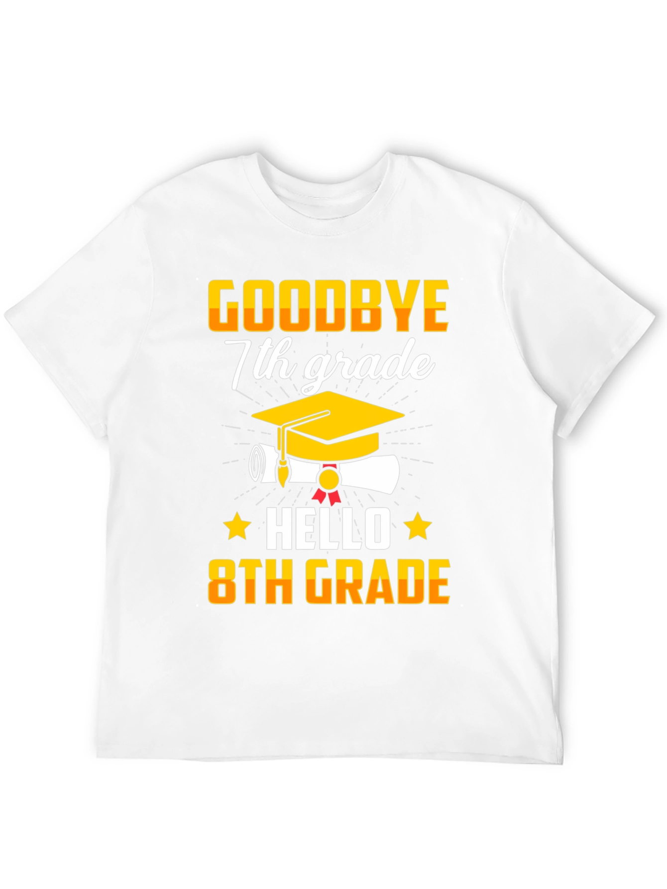 Goodbye 7th Grade Hello 8th Grade Graduation T-Shirt