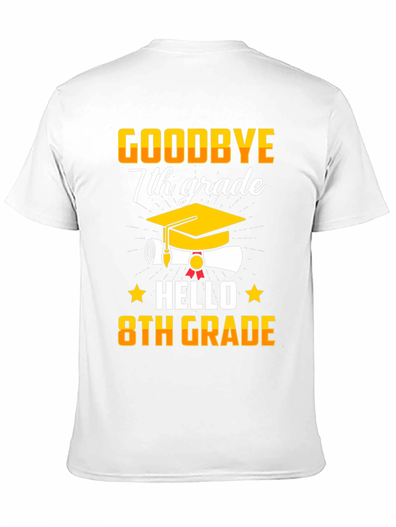 Goodbye 7th Grade Hello 8th Grade Graduation T-Shirt