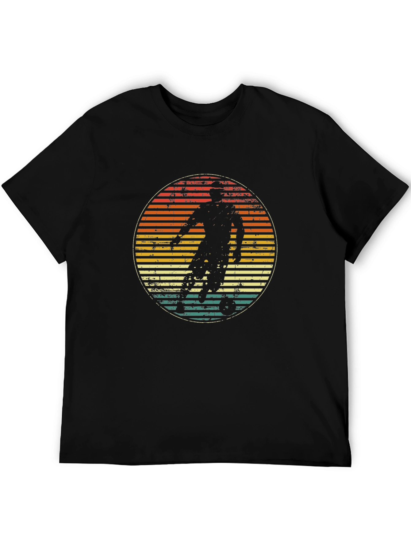 Retro Soccer Player Graphic T-Shirt