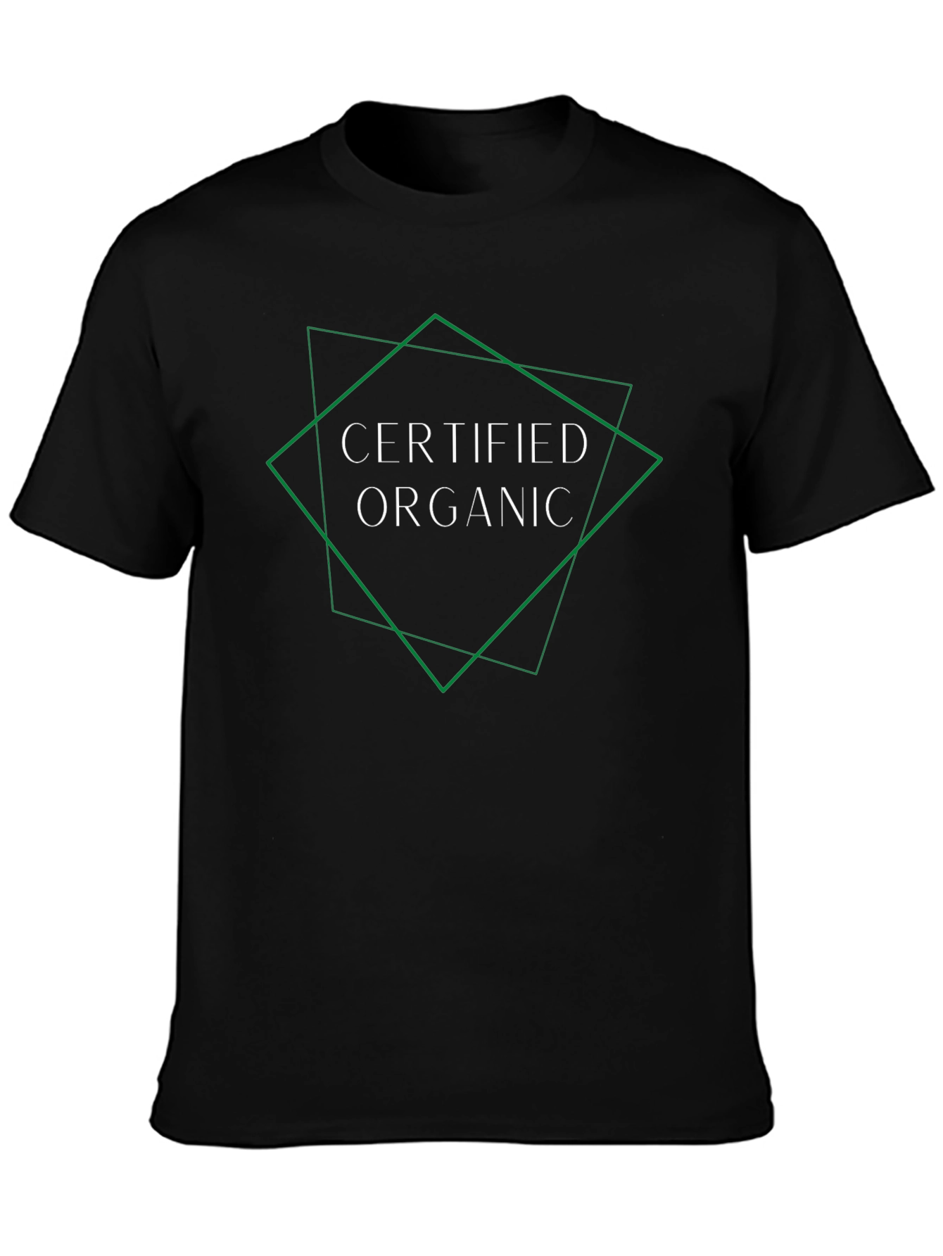 Certified Organic Graphic T-Shirt - Black