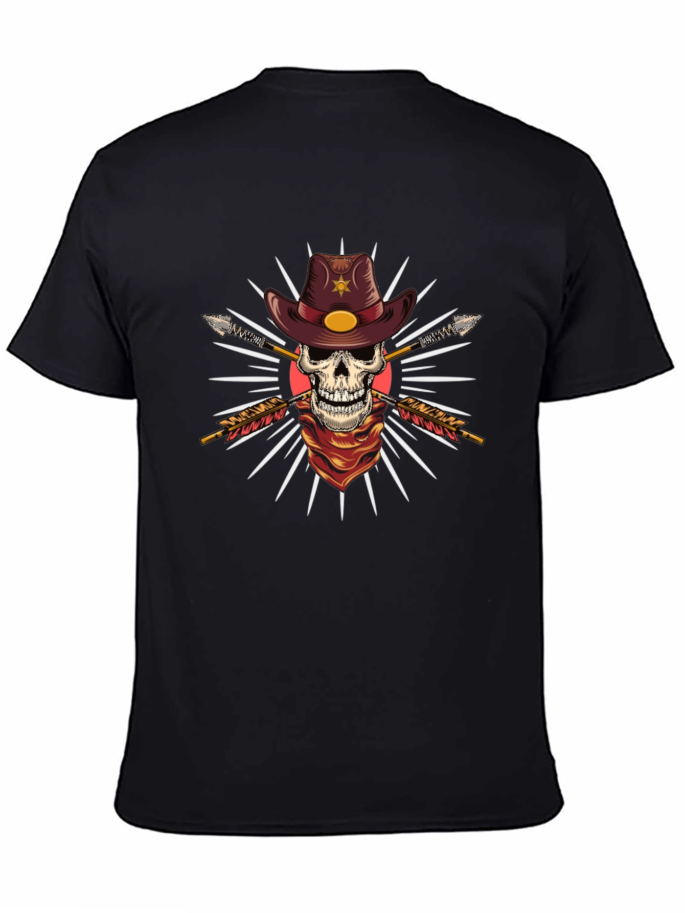 Skull Cowboy T-Shirt - Western Graphic Tee