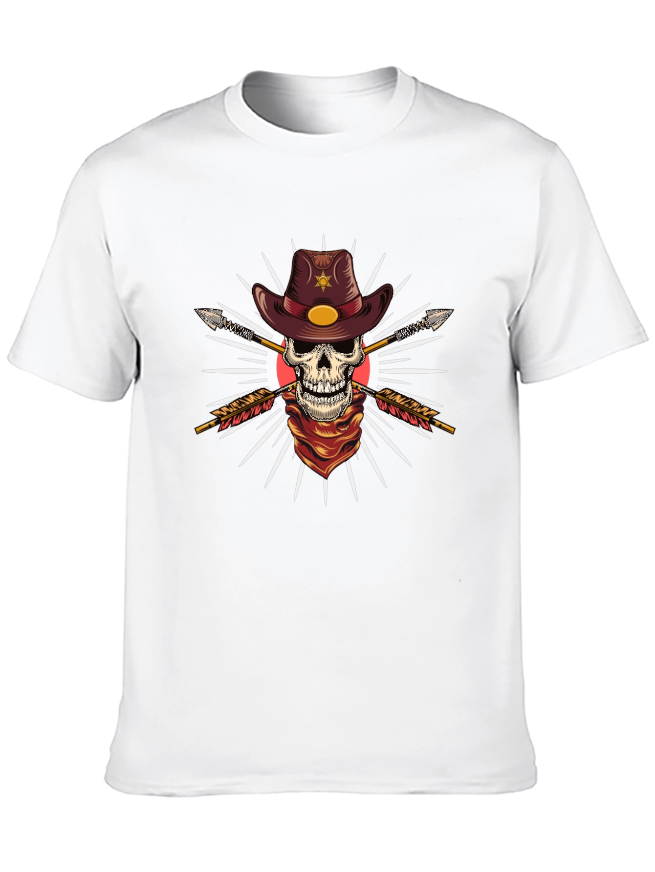Skull Cowboy T-Shirt - Western Graphic Tee