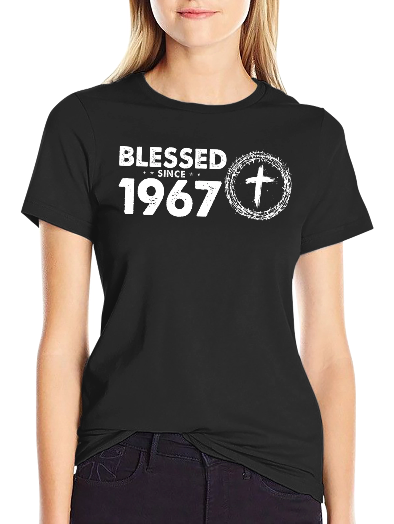 Blessed Since 1967 Graphic Tee - Christian T-Shirt
