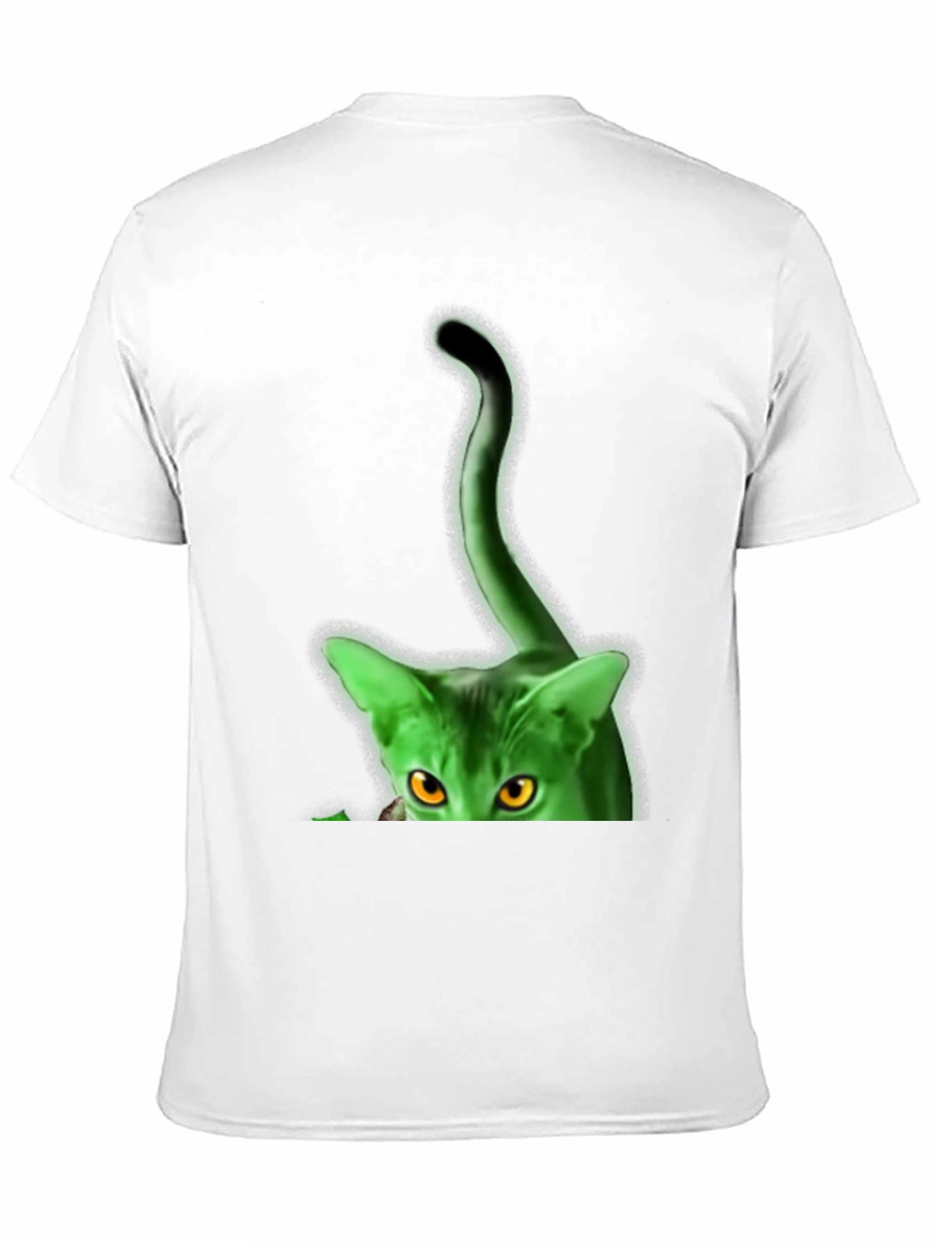 Green Glowing Cat T-Shirt