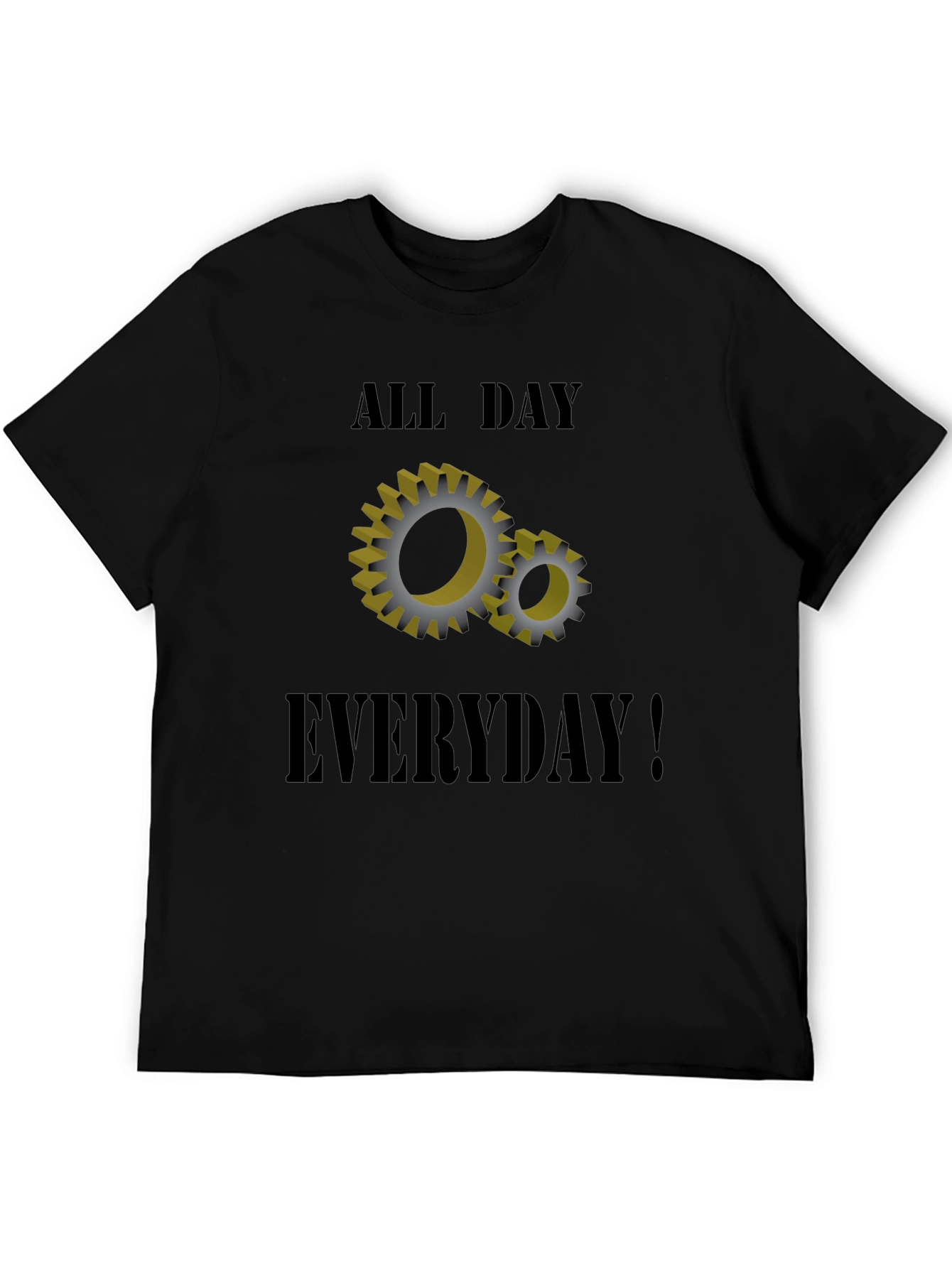 All Day Everyday Gears Graphic T-Shirt