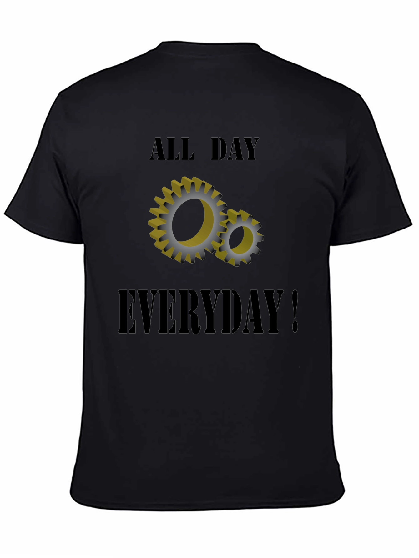 All Day Everyday Gears Graphic T-Shirt