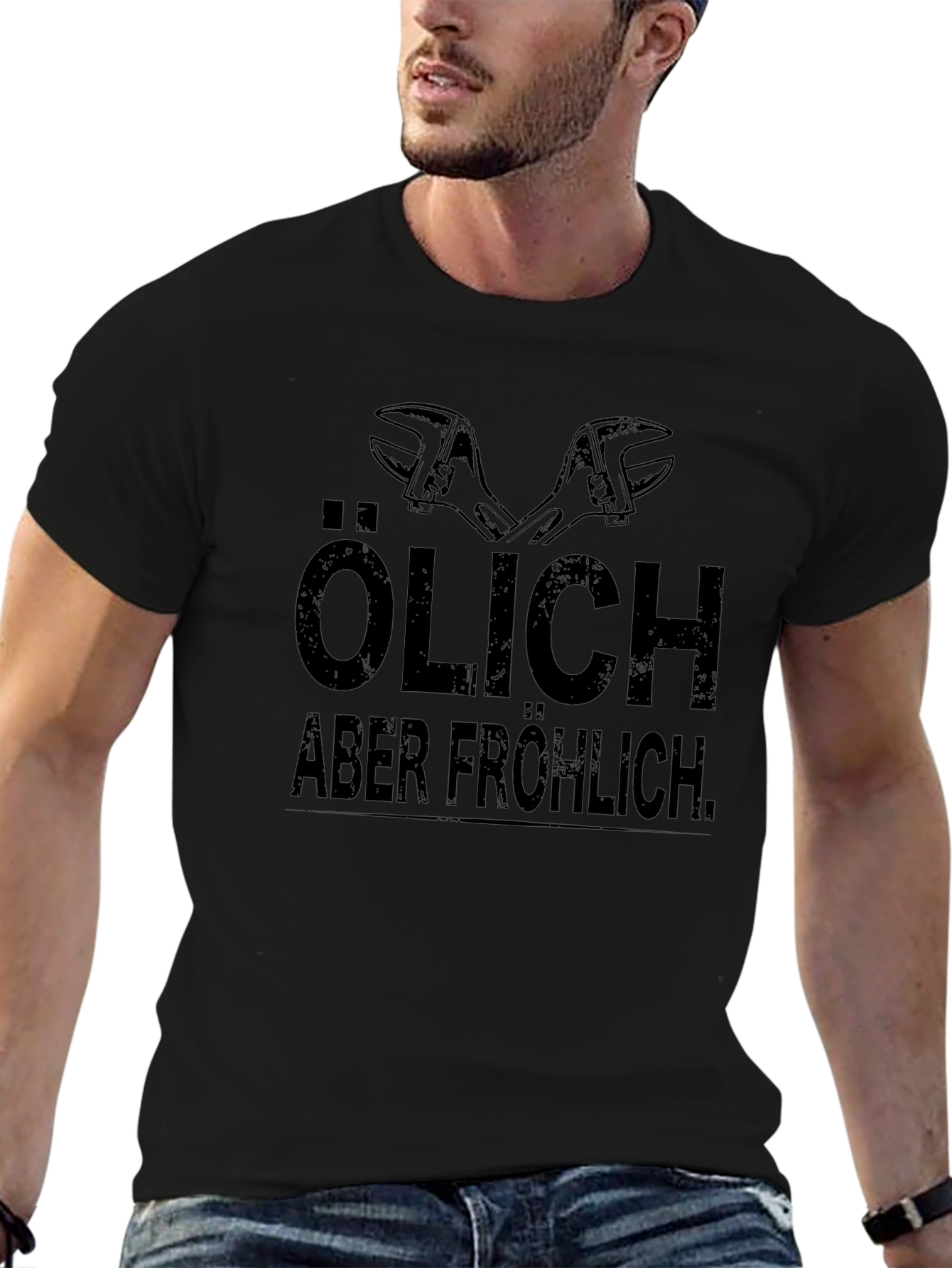 Ölich Aber Fröhlich Mechanic Wrench Graphic T-Shirt