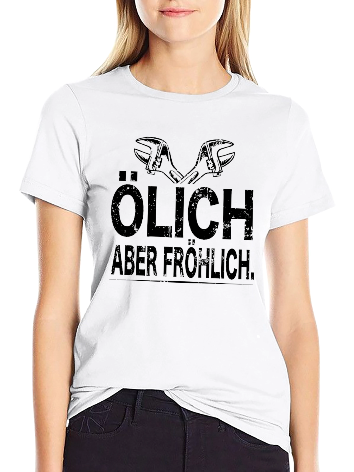 Ölich Aber Fröhlich Mechanic Wrench Graphic T-Shirt
