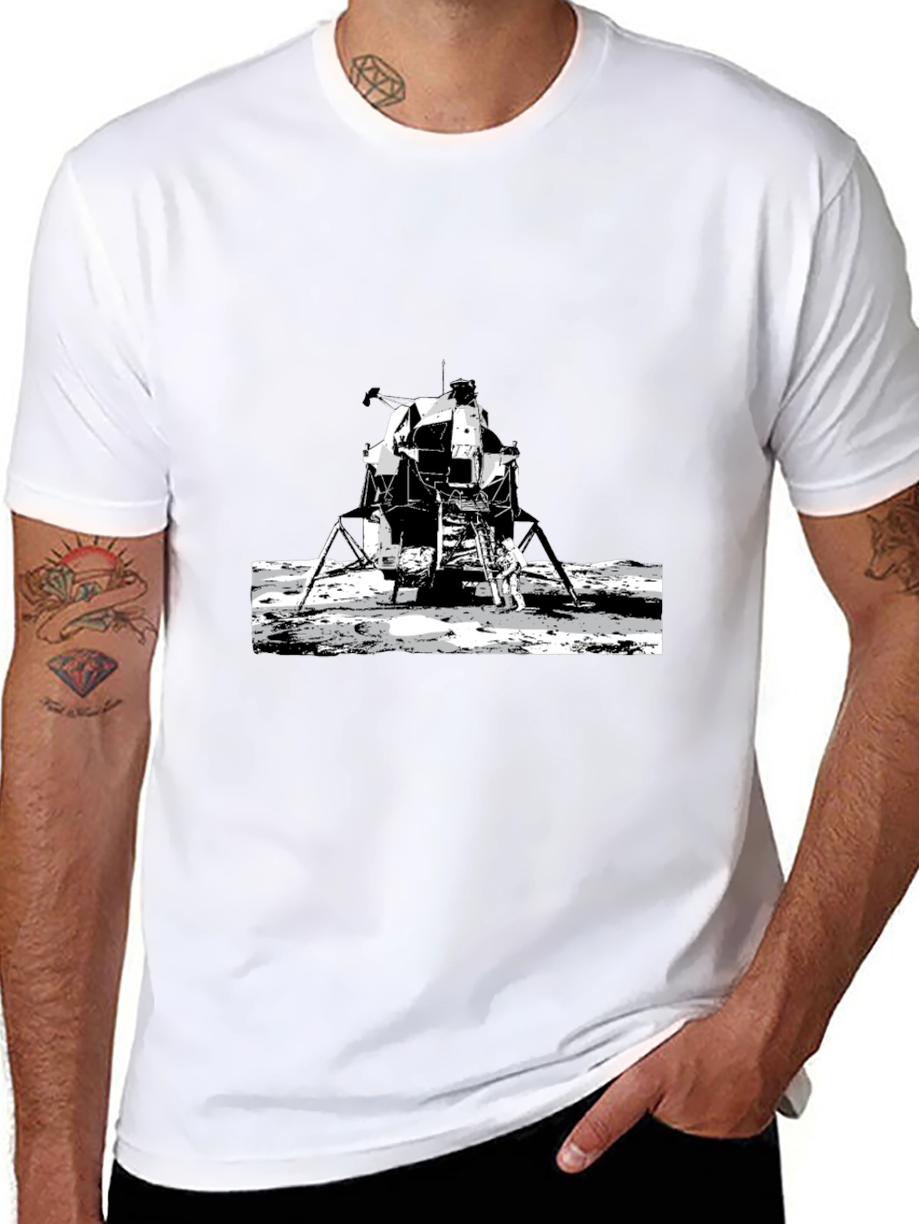 Lunar Landing T-Shirt - Apollo 11 Graphic Tee