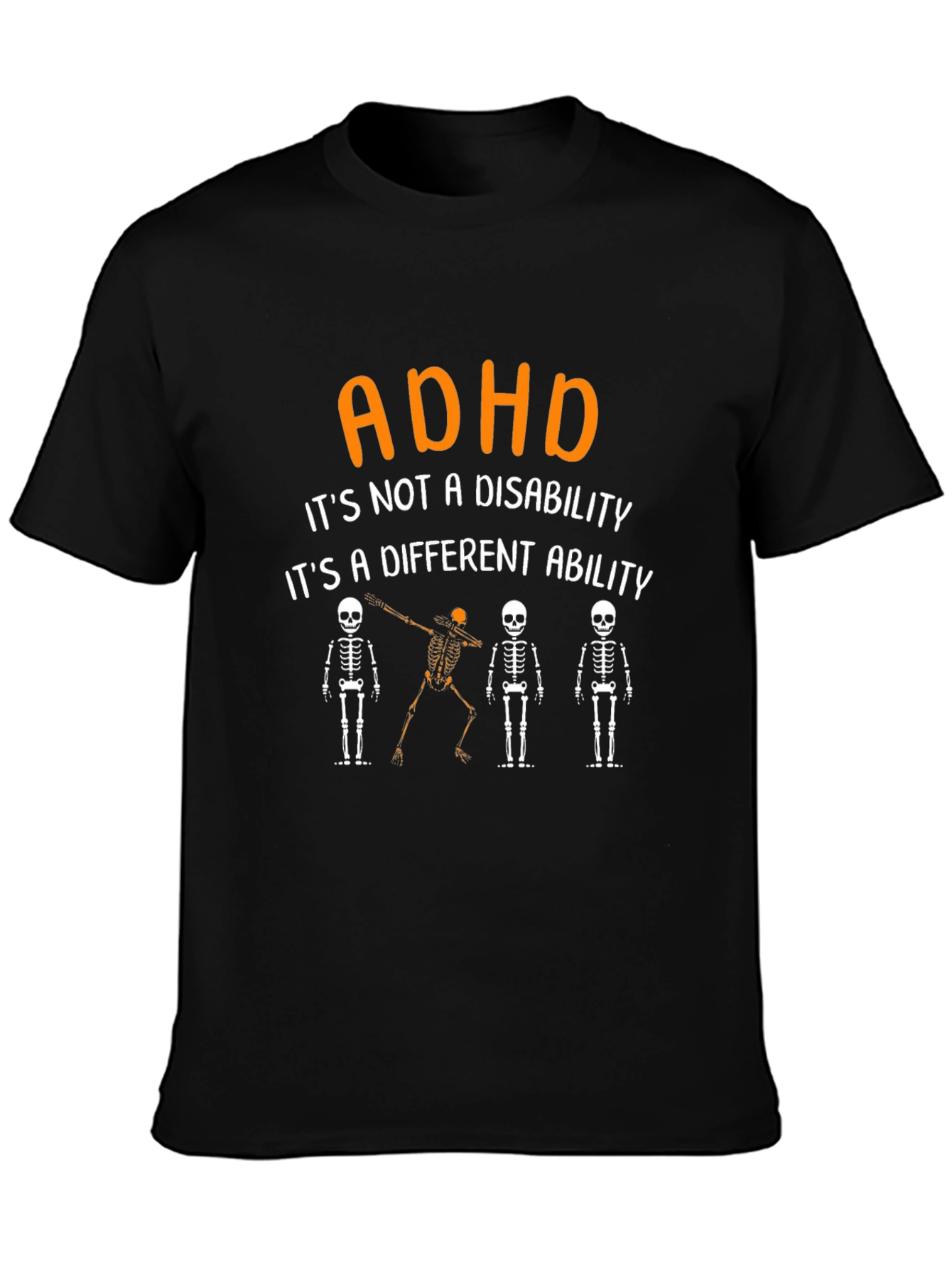 ADHD Different Ability Skeleton T-Shirt