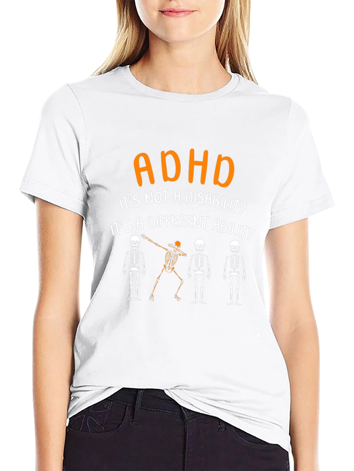 ADHD Different Ability Skeleton T-Shirt