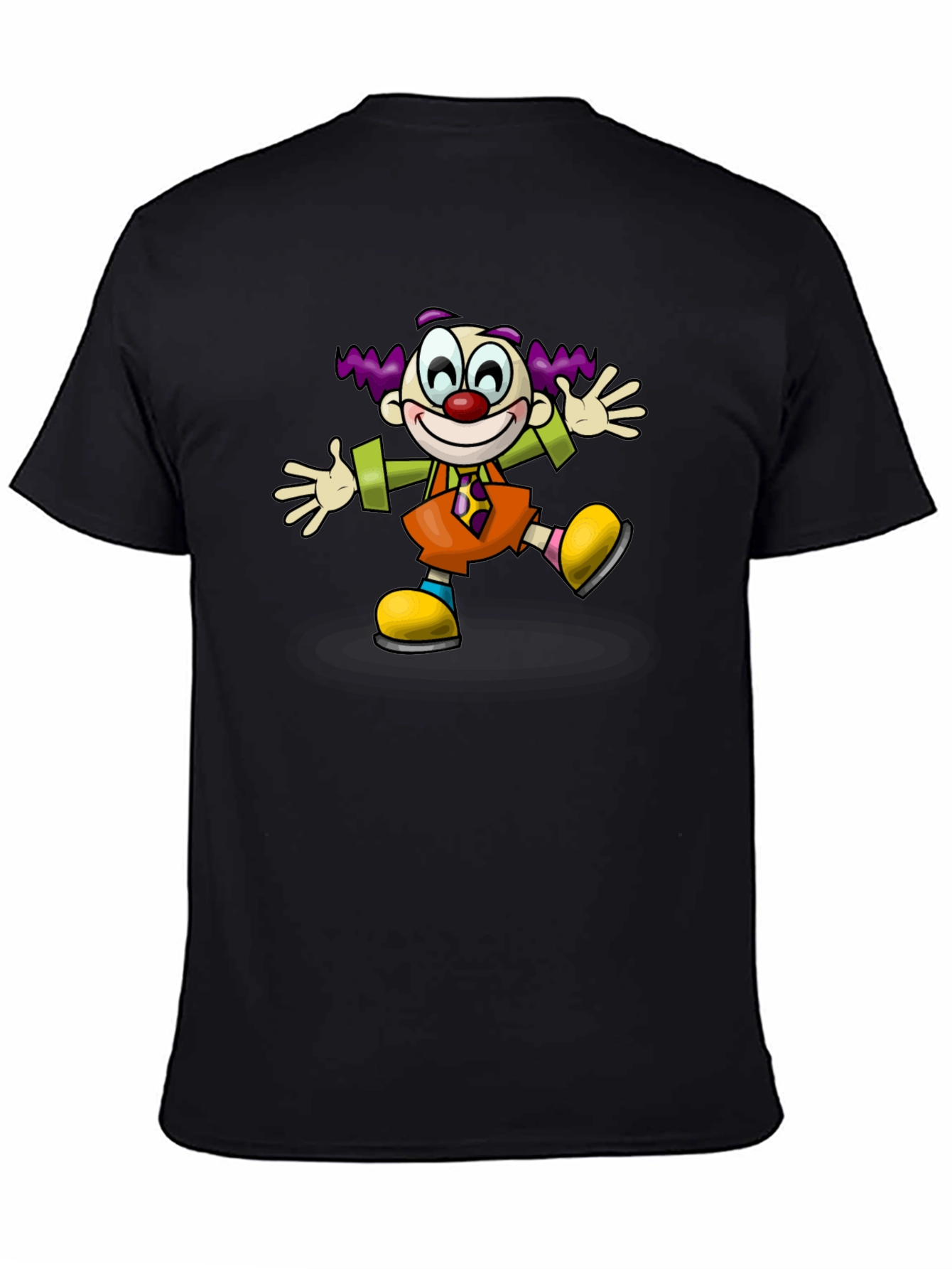 Clown Graphic T-Shirt - Black Cotton Tee