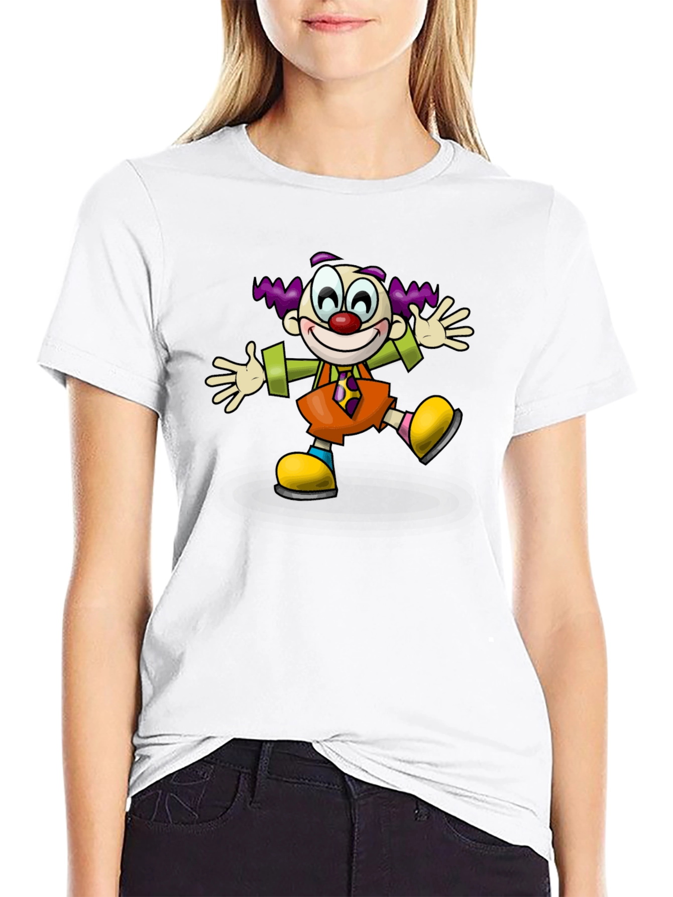 Clown Graphic T-Shirt - Black Cotton Tee