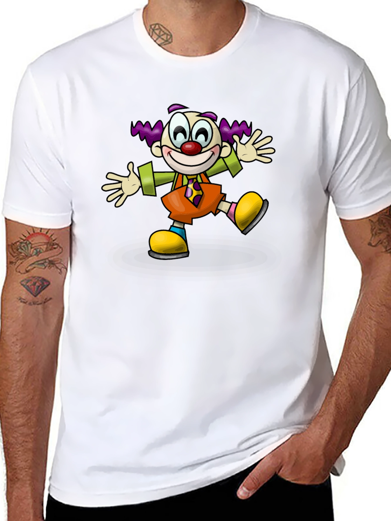 Clown Graphic T-Shirt - Black Cotton Tee