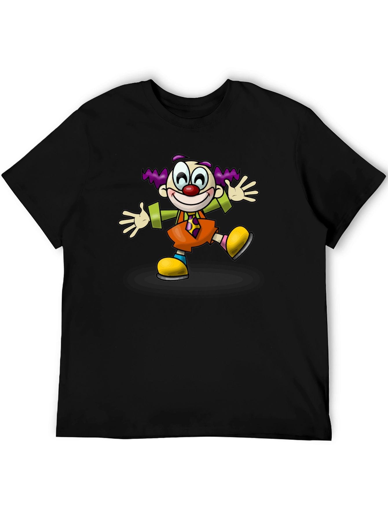 Clown Graphic T-Shirt - Black Cotton Tee
