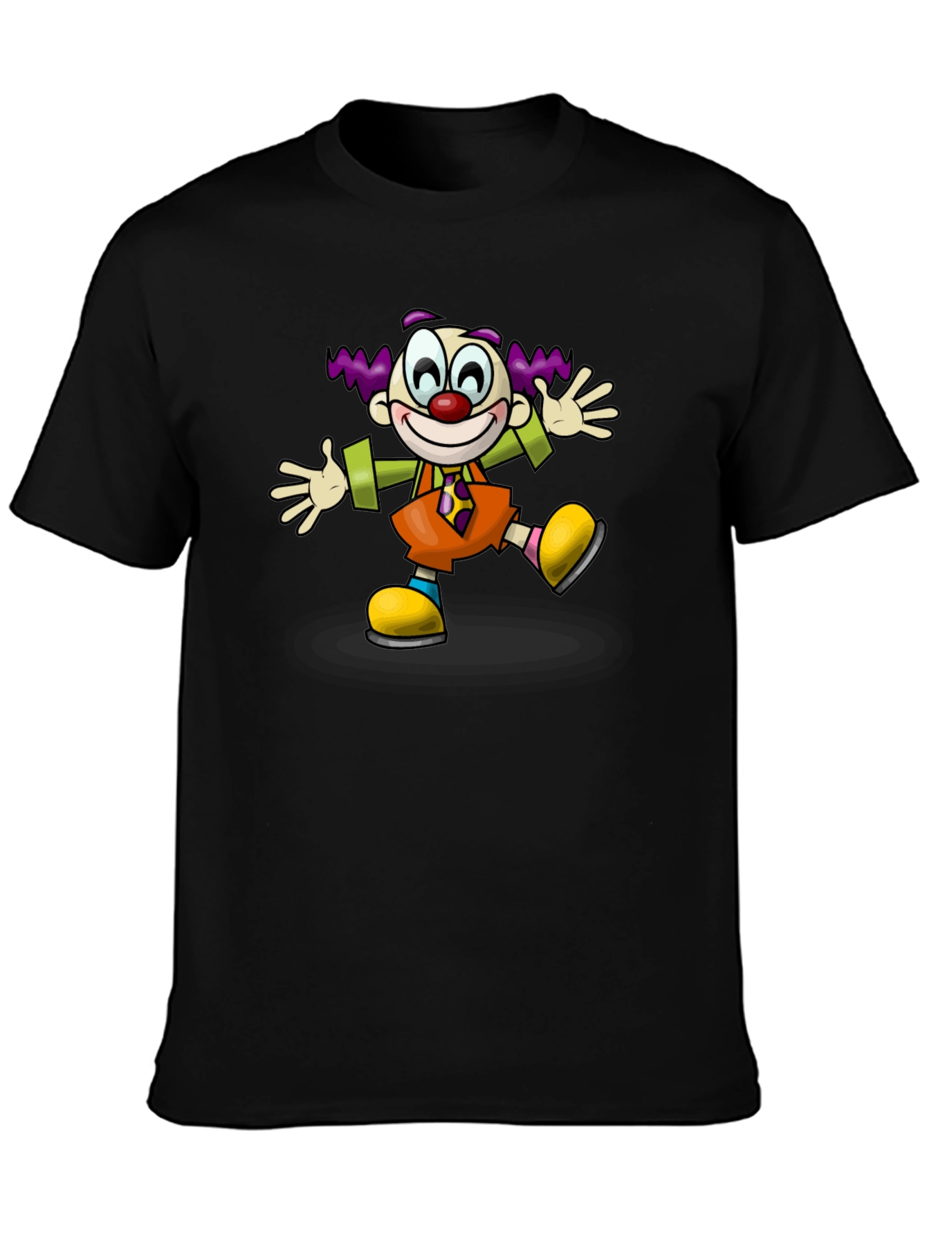Clown Graphic T-Shirt - Black Cotton Tee