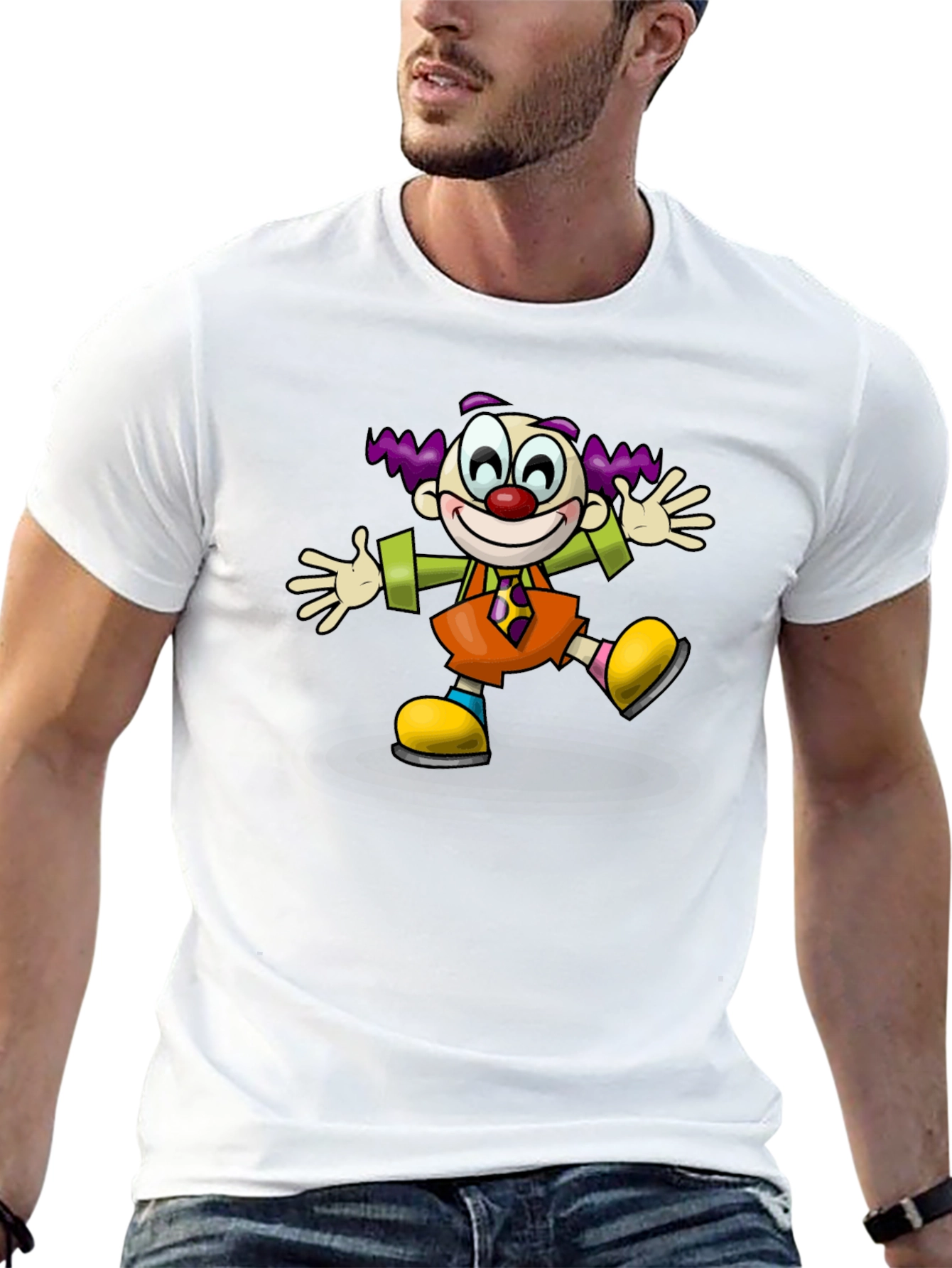 Clown Graphic T-Shirt - Black Cotton Tee