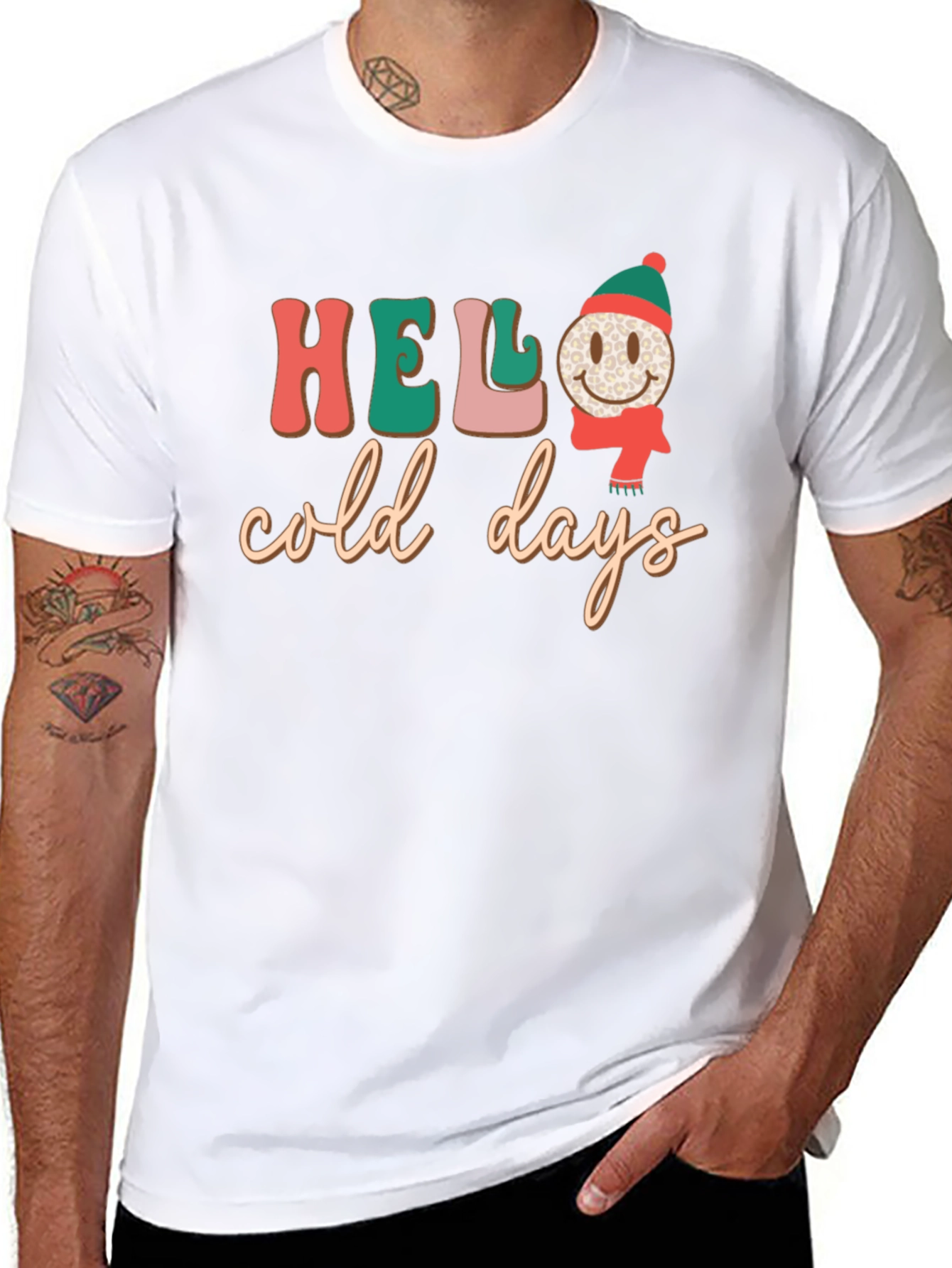 Hello Cold Days T-Shirt Winter Holiday