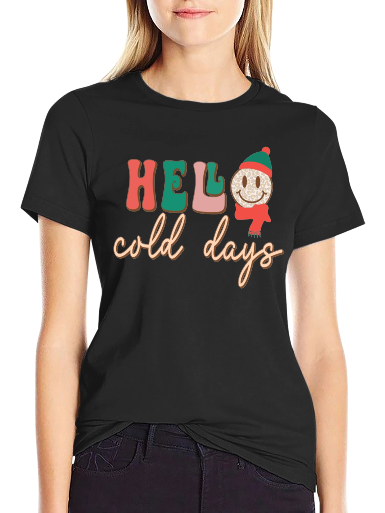 Hello Cold Days T-Shirt Winter Holiday