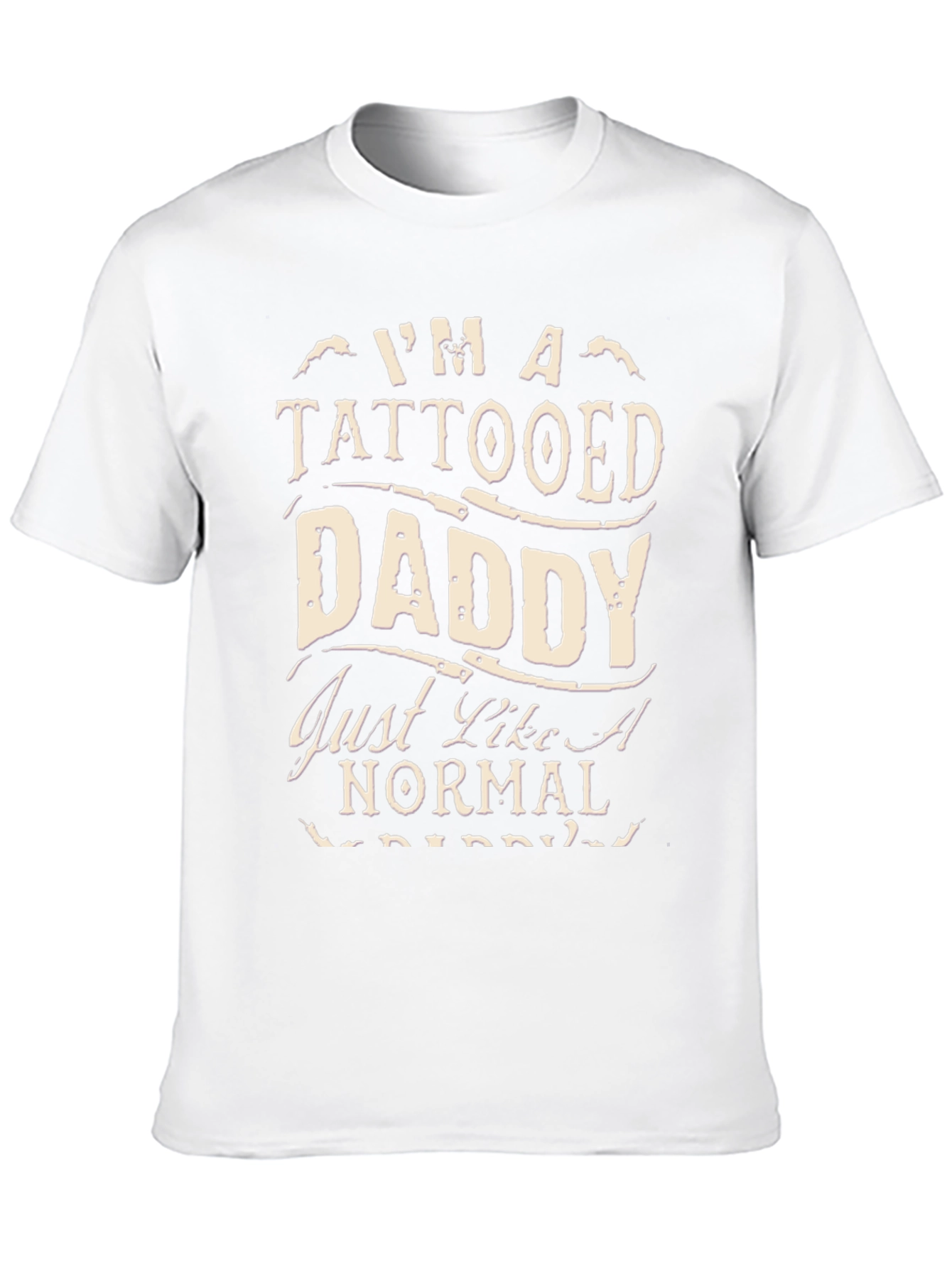 Tattooed Daddy Graphic T-Shirt - Black Cotton Tee