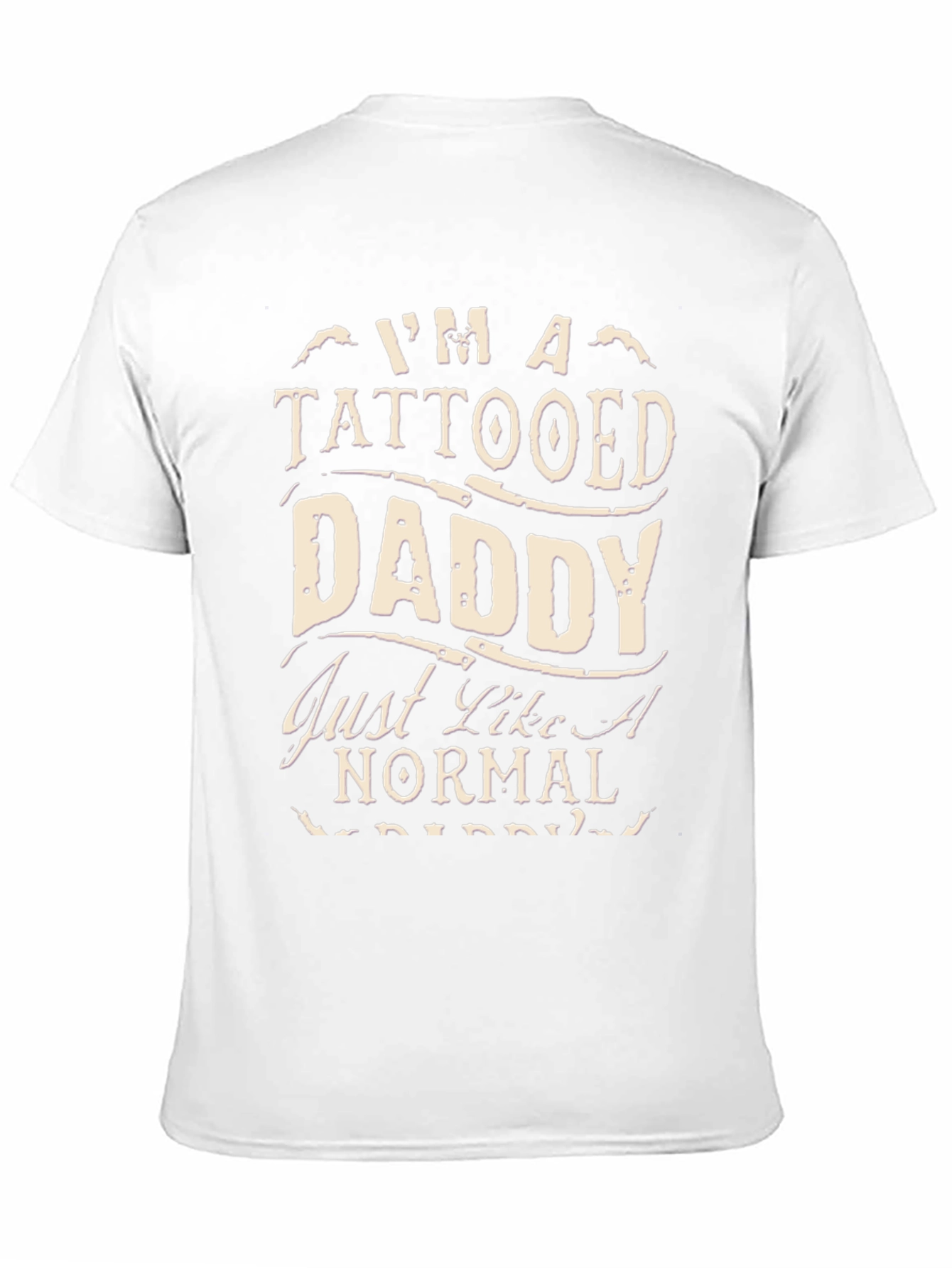 Tattooed Daddy Graphic T-Shirt - Black Cotton Tee