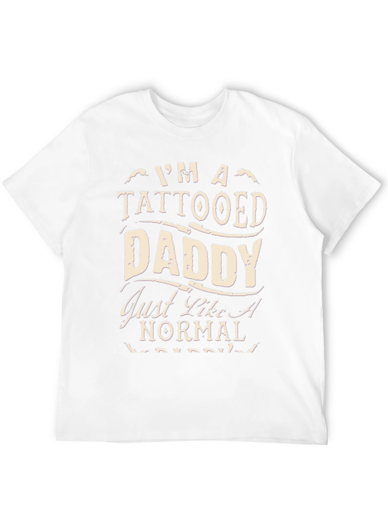 Tattooed Daddy Graphic T-Shirt - Black Cotton Tee