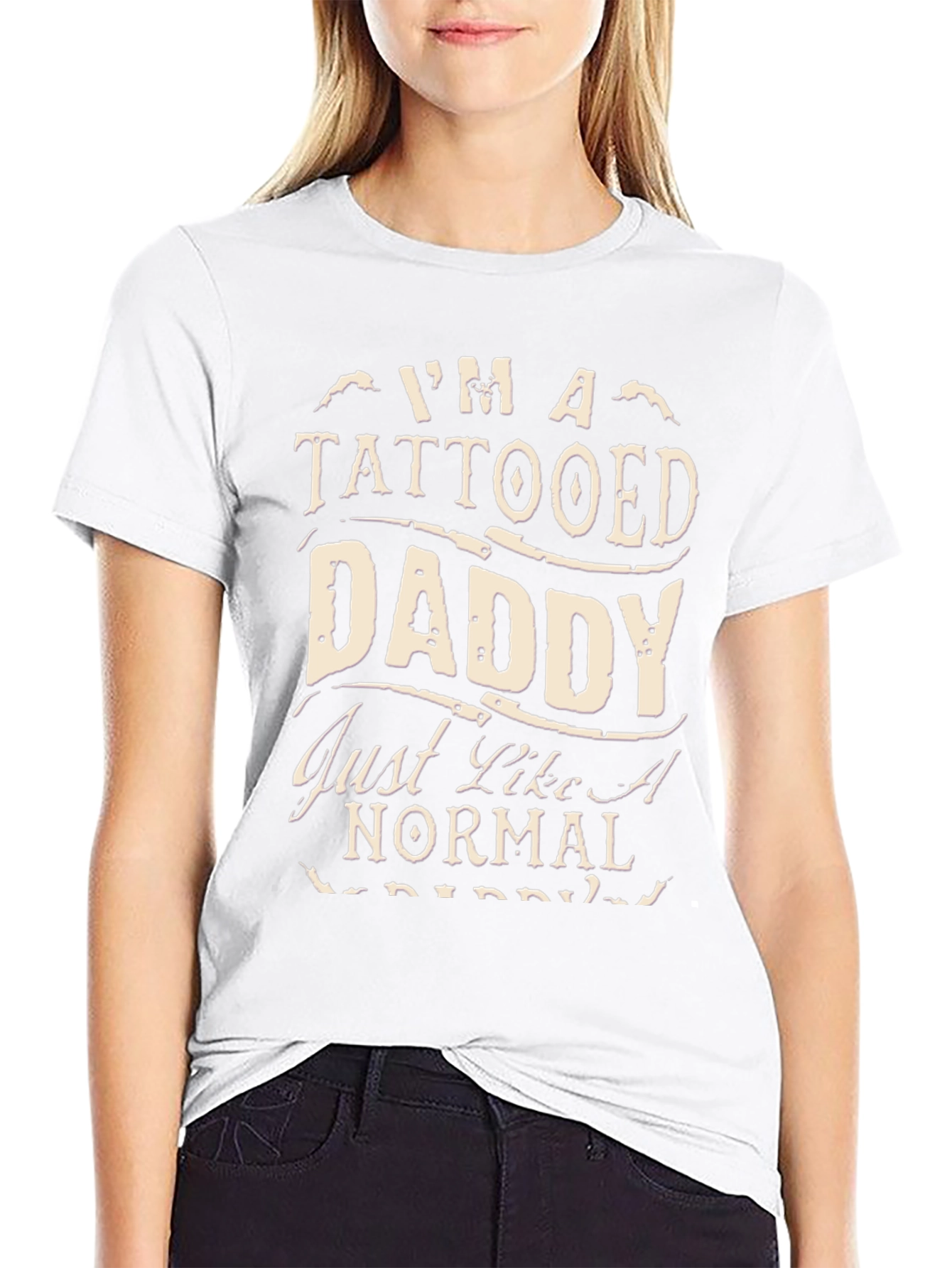 Tattooed Daddy Graphic T-Shirt - Black Cotton Tee