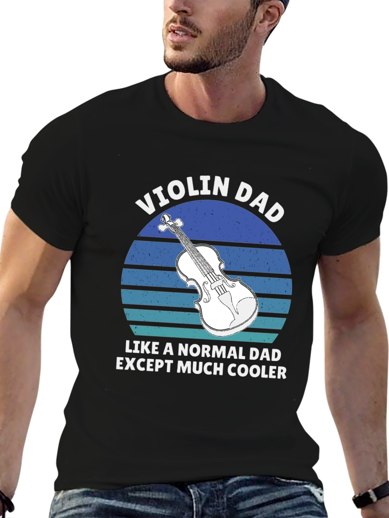 Violin Dad T-Shirt - Cool Musician Father Tee