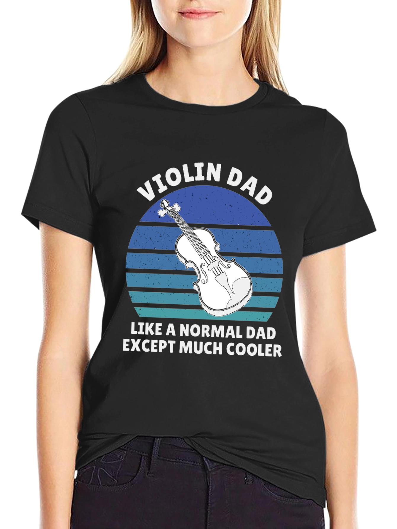 Violin Dad T-Shirt - Cool Musician Father Tee