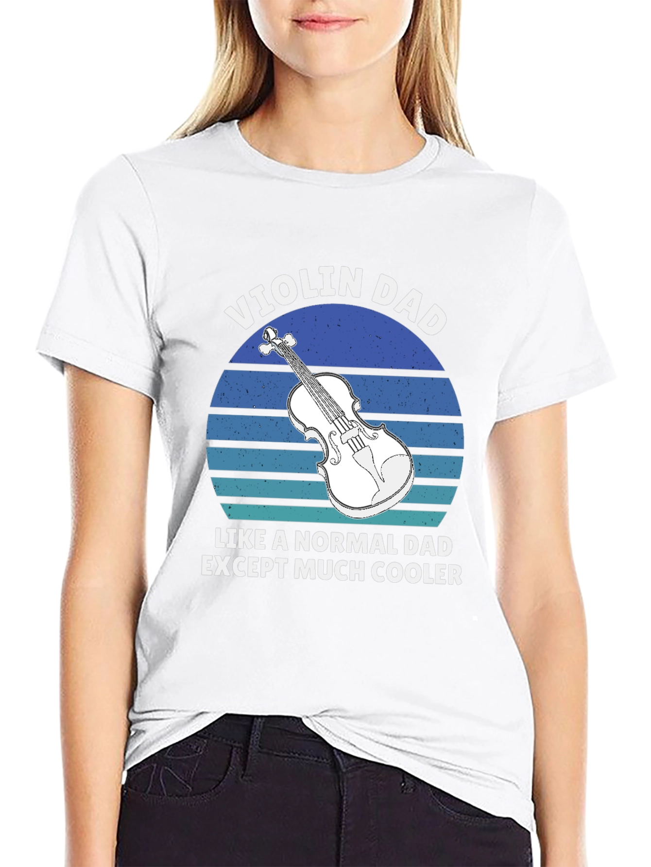 Violin Dad T-Shirt - Cool Musician Father Tee