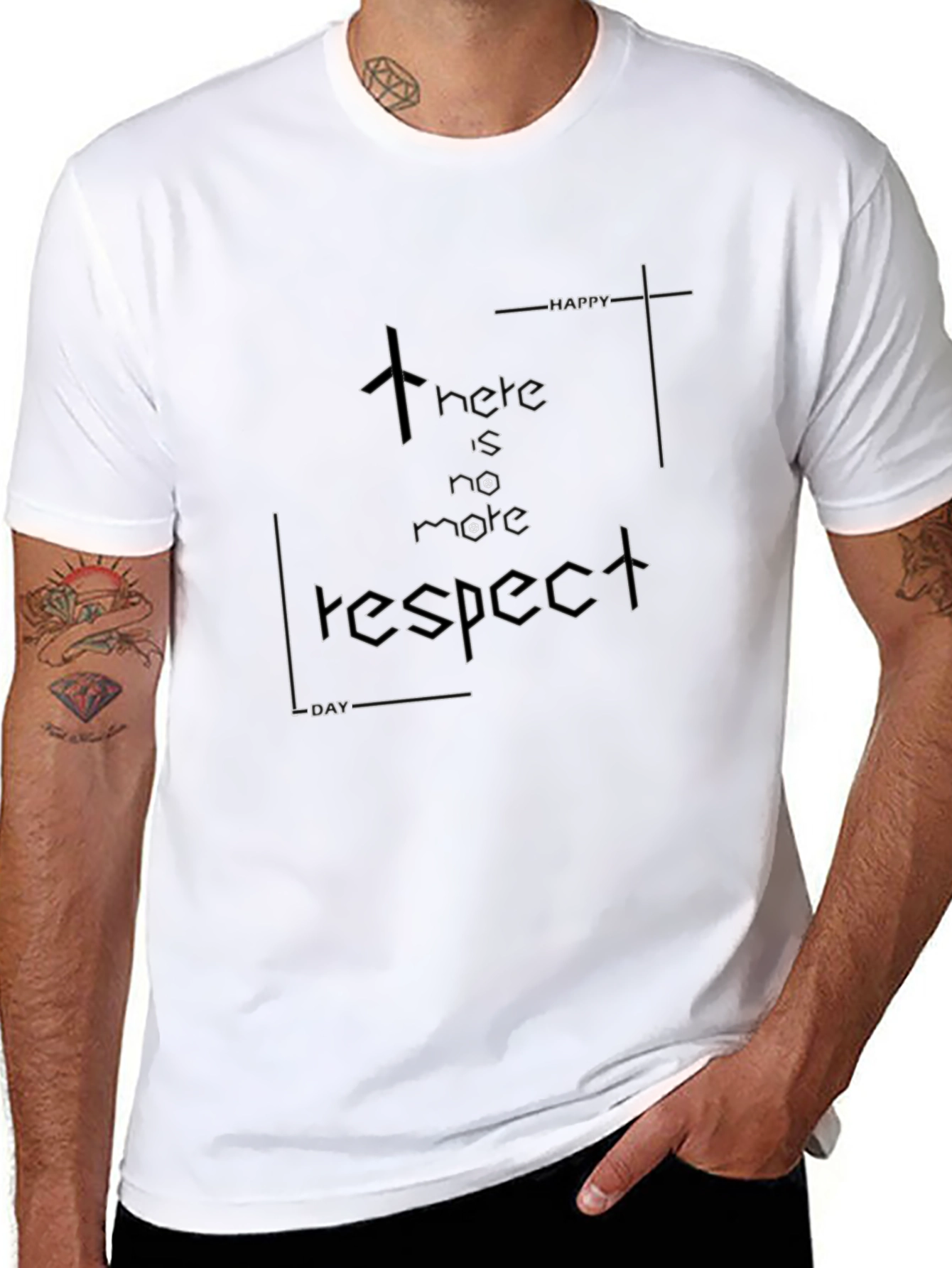 Edgy No More Respect Graphic Tee