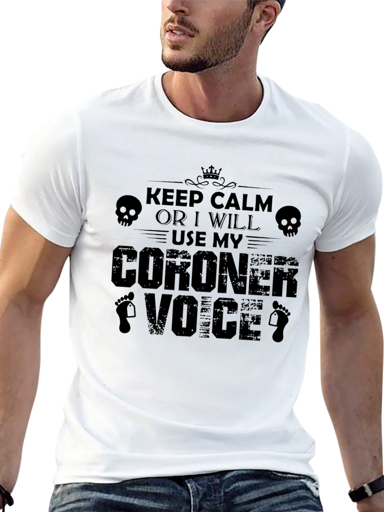 Keep Calm Coroner Voice T-Shirt