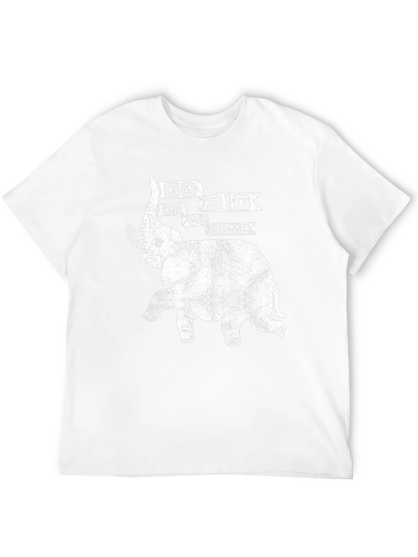 Go Big or Go Home Elephant Graphic Tee