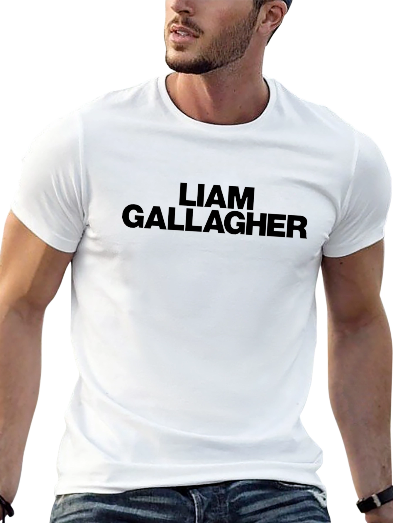 Liam Gallagher Black T-Shirt - Music Fan Apparel