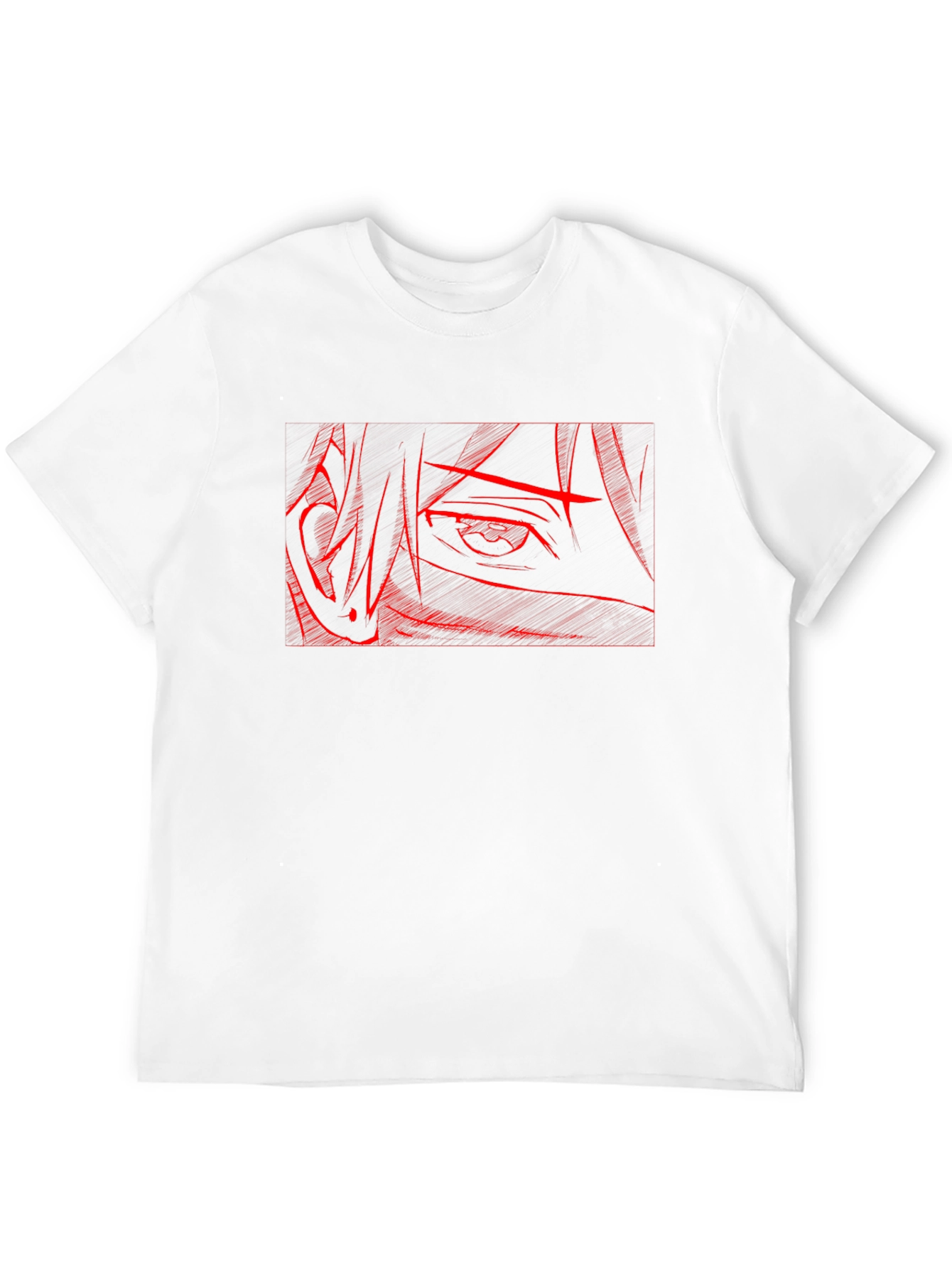 Anime Eye Graphic Tee - Edgy Streetwear Style