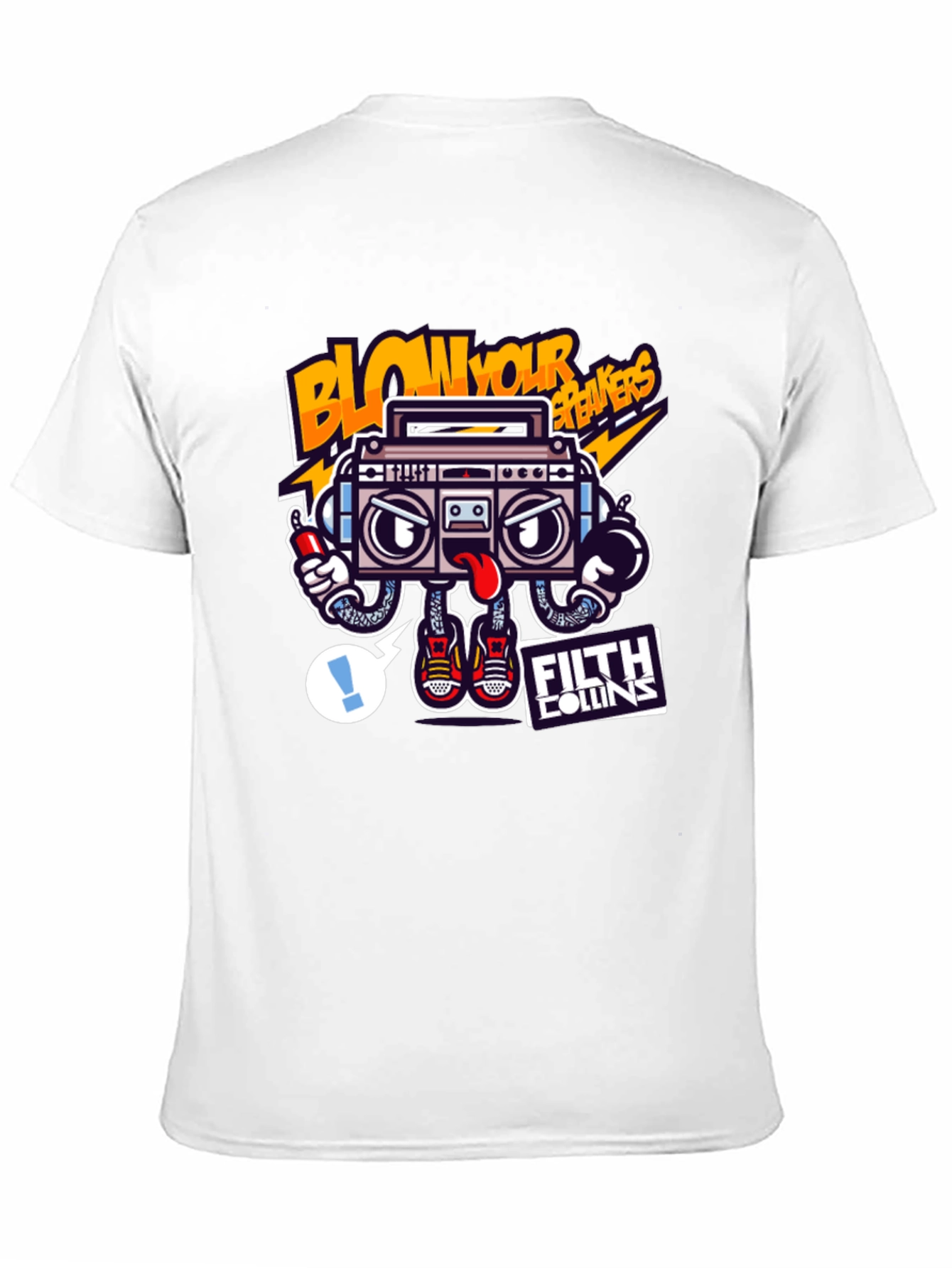 Boombox Graphic Black T-Shirt
