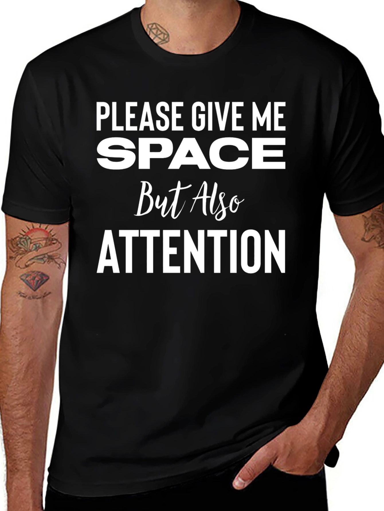 Give Me Space and Attention Graphic Tee