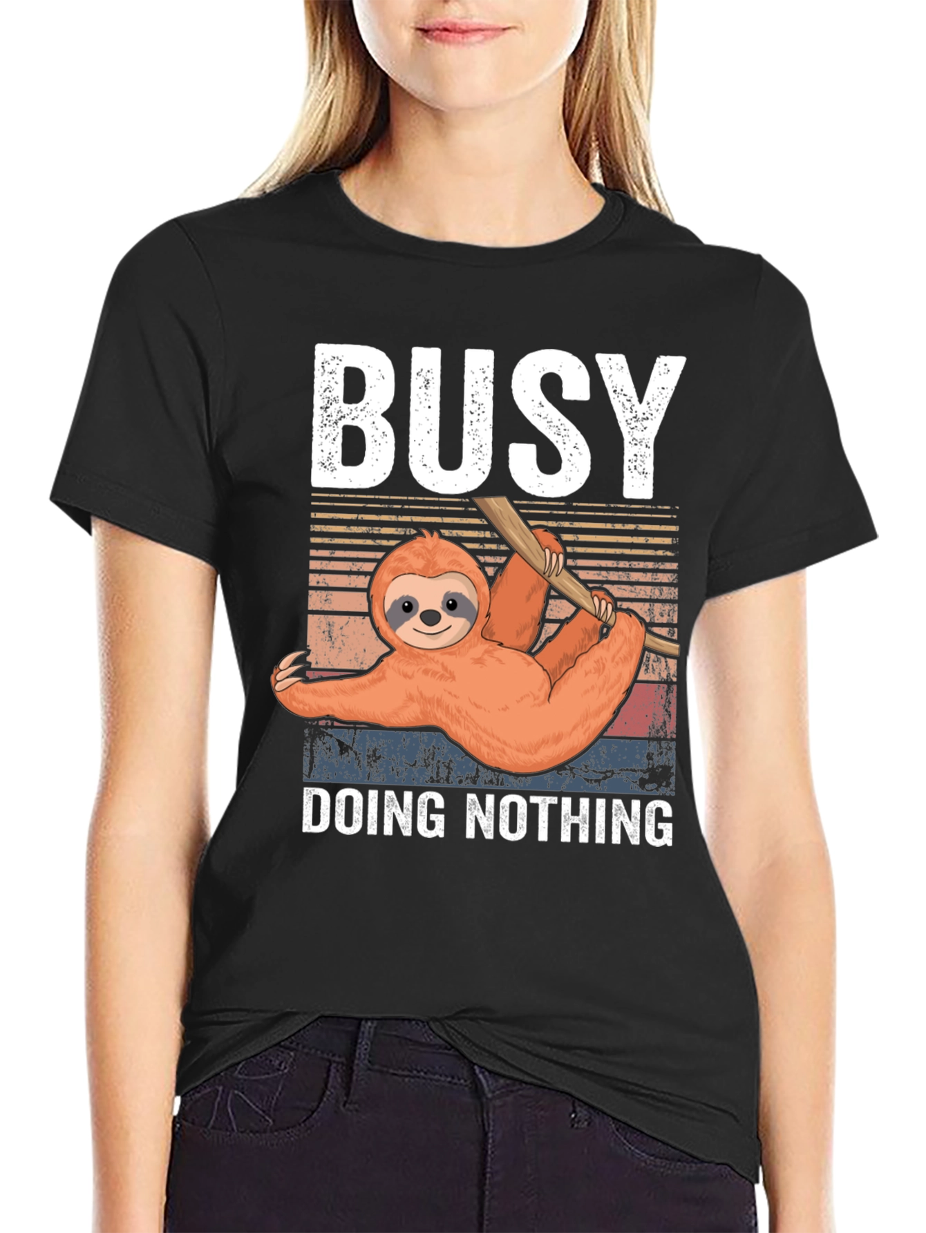 Busy Doing Nothing Sloth T-Shirt
