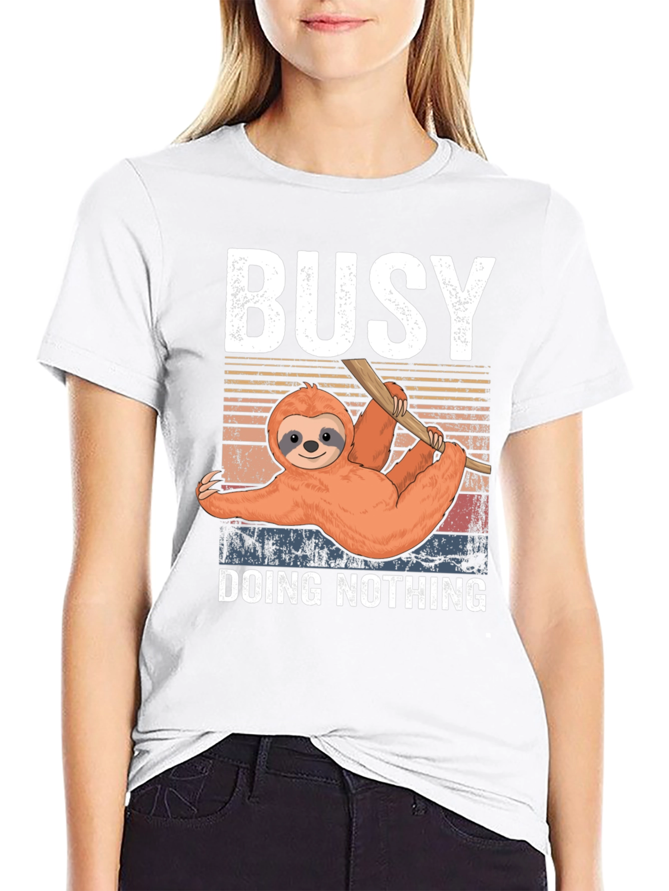 Busy Doing Nothing Sloth T-Shirt