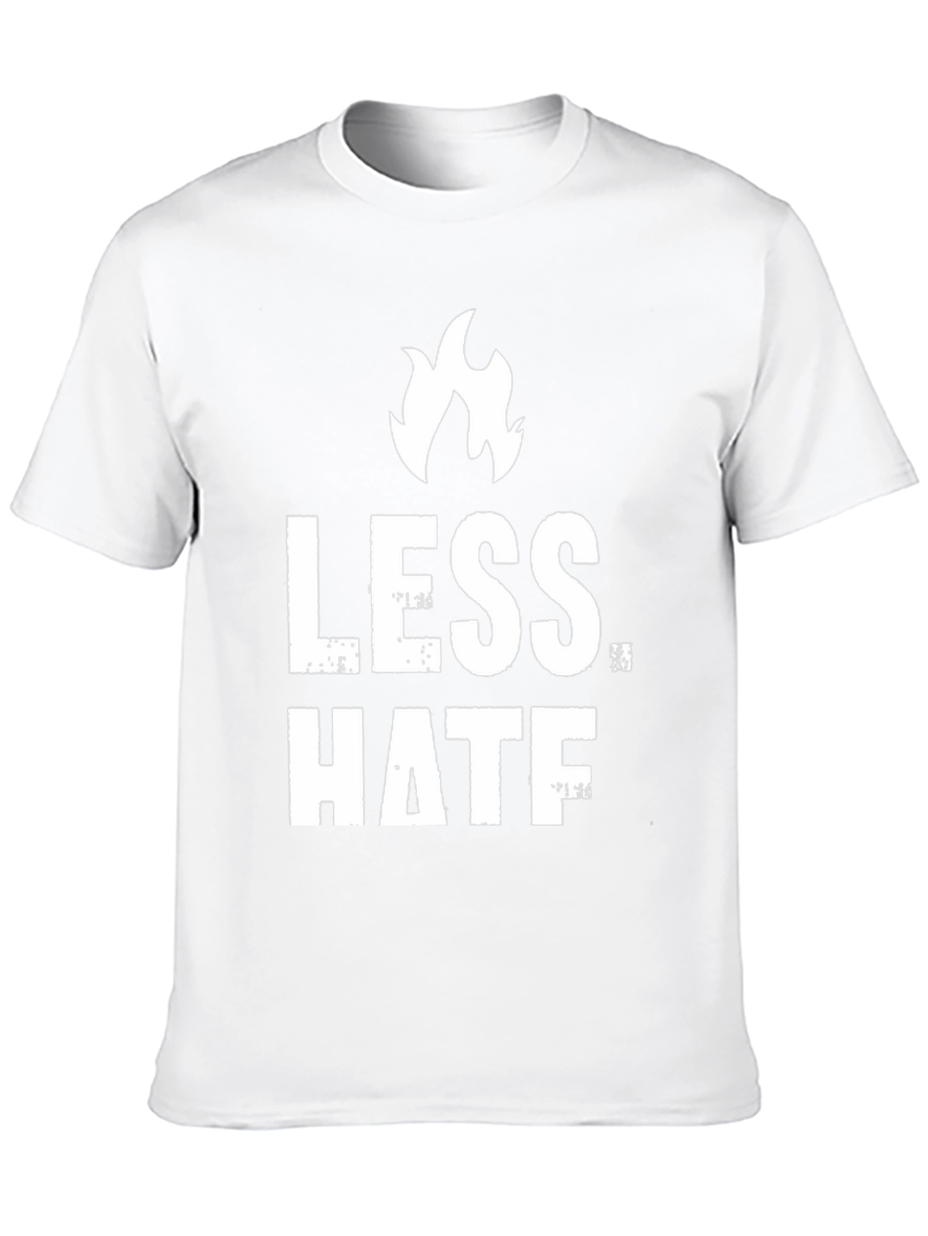 Less Hate Black Graphic T-Shirt