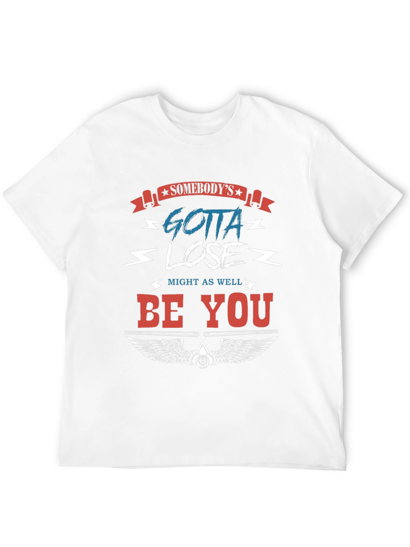 Somebodys Gotta Lose Black Graphic Tee