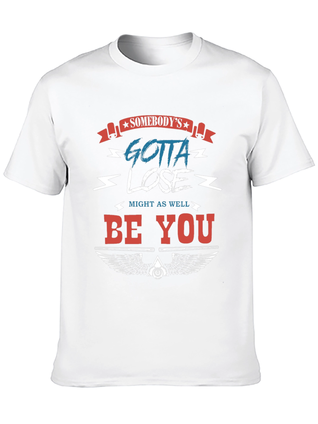 Somebodys Gotta Lose Black Graphic Tee