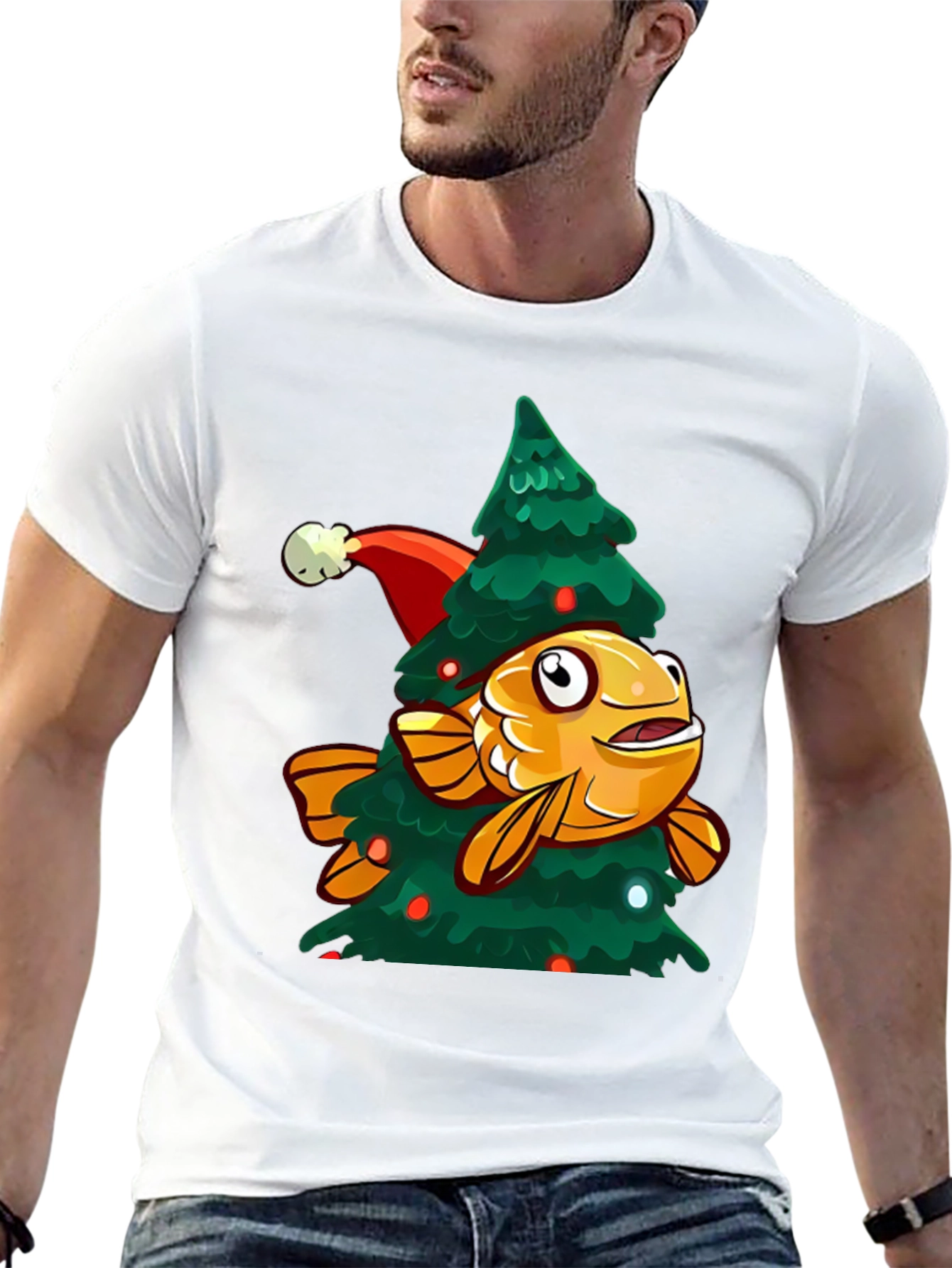 Festive Fish Christmas T-Shirt