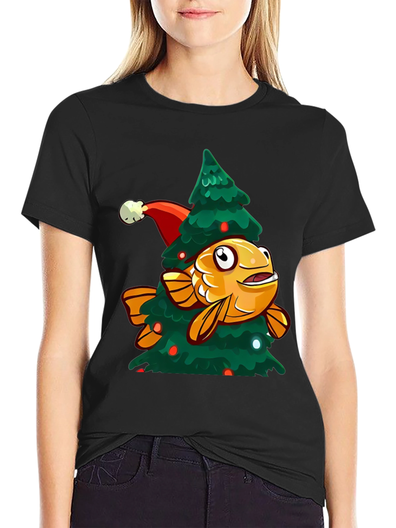 Festive Fish Christmas T-Shirt
