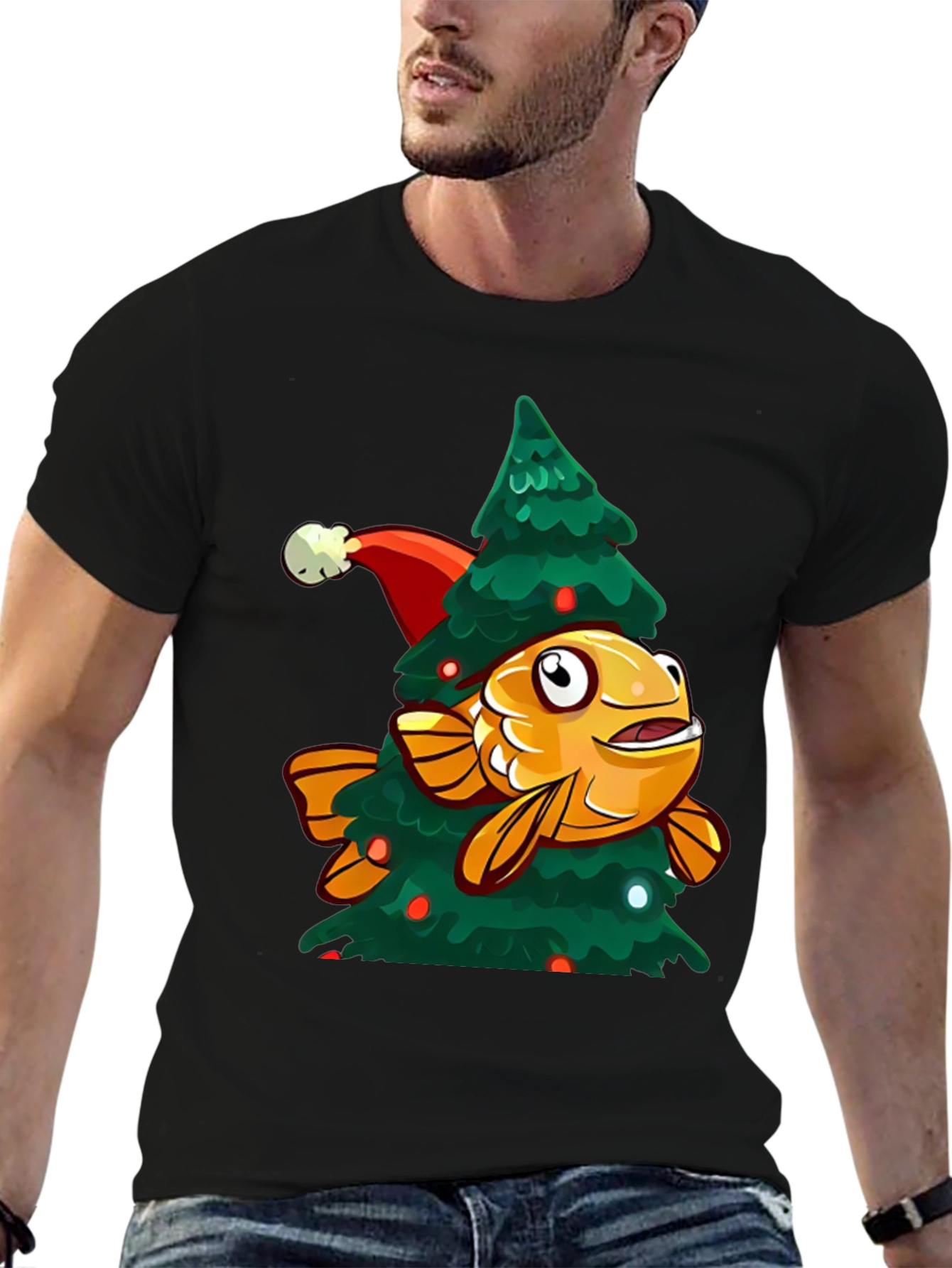 Festive Fish Christmas T-Shirt