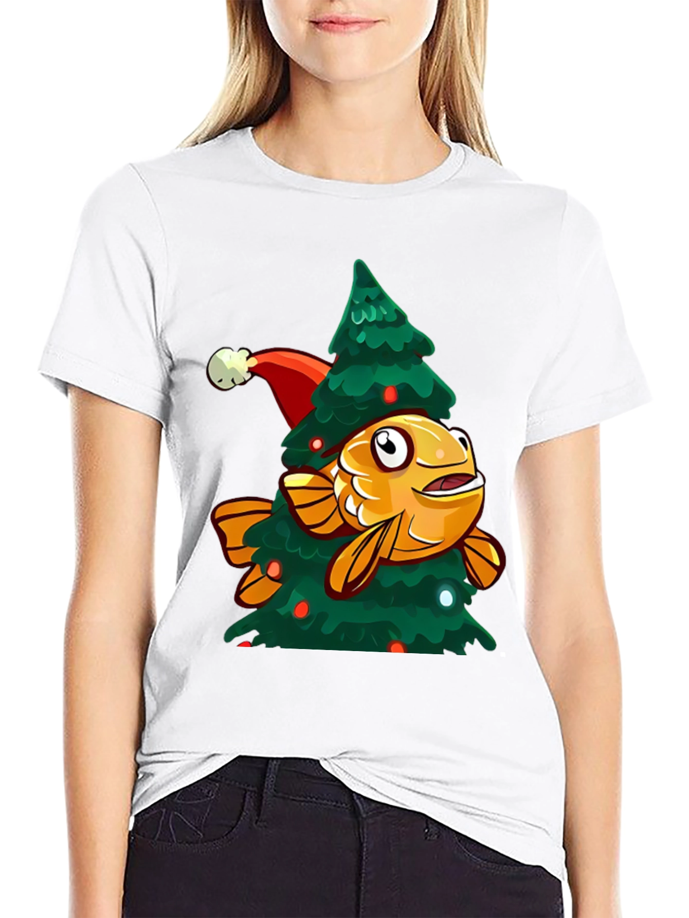Festive Fish Christmas T-Shirt