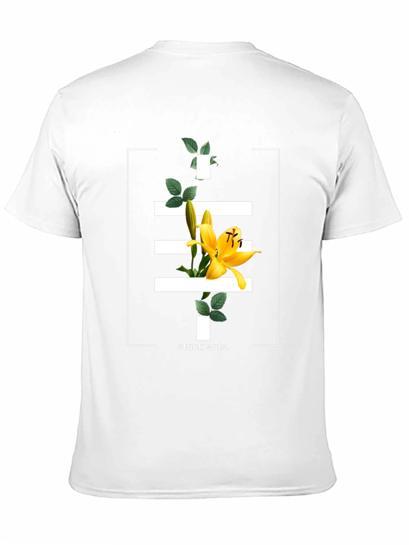 Floral Stacked Graphic T-Shirt - Modern Design
