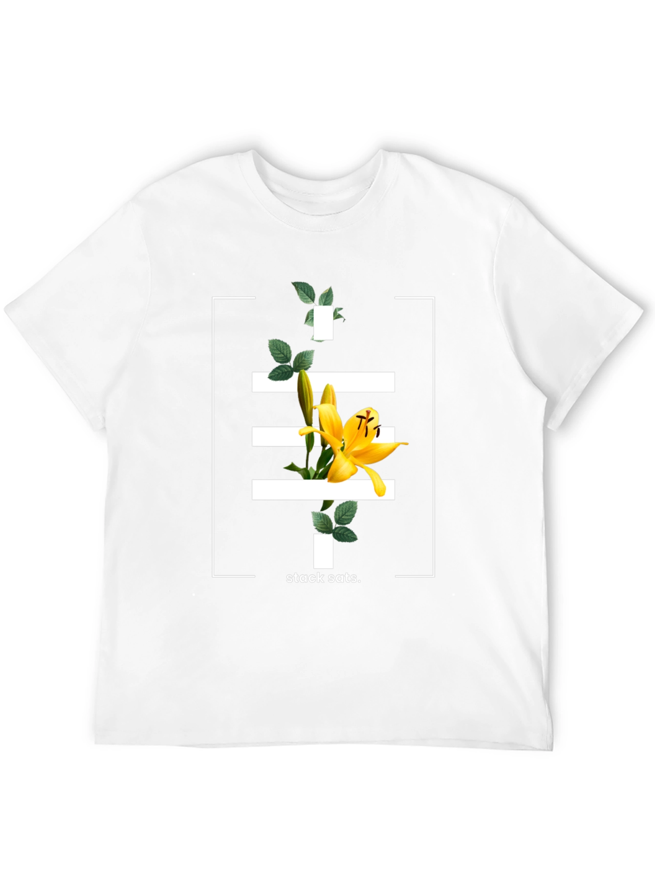 Floral Stacked Graphic T-Shirt - Modern Design