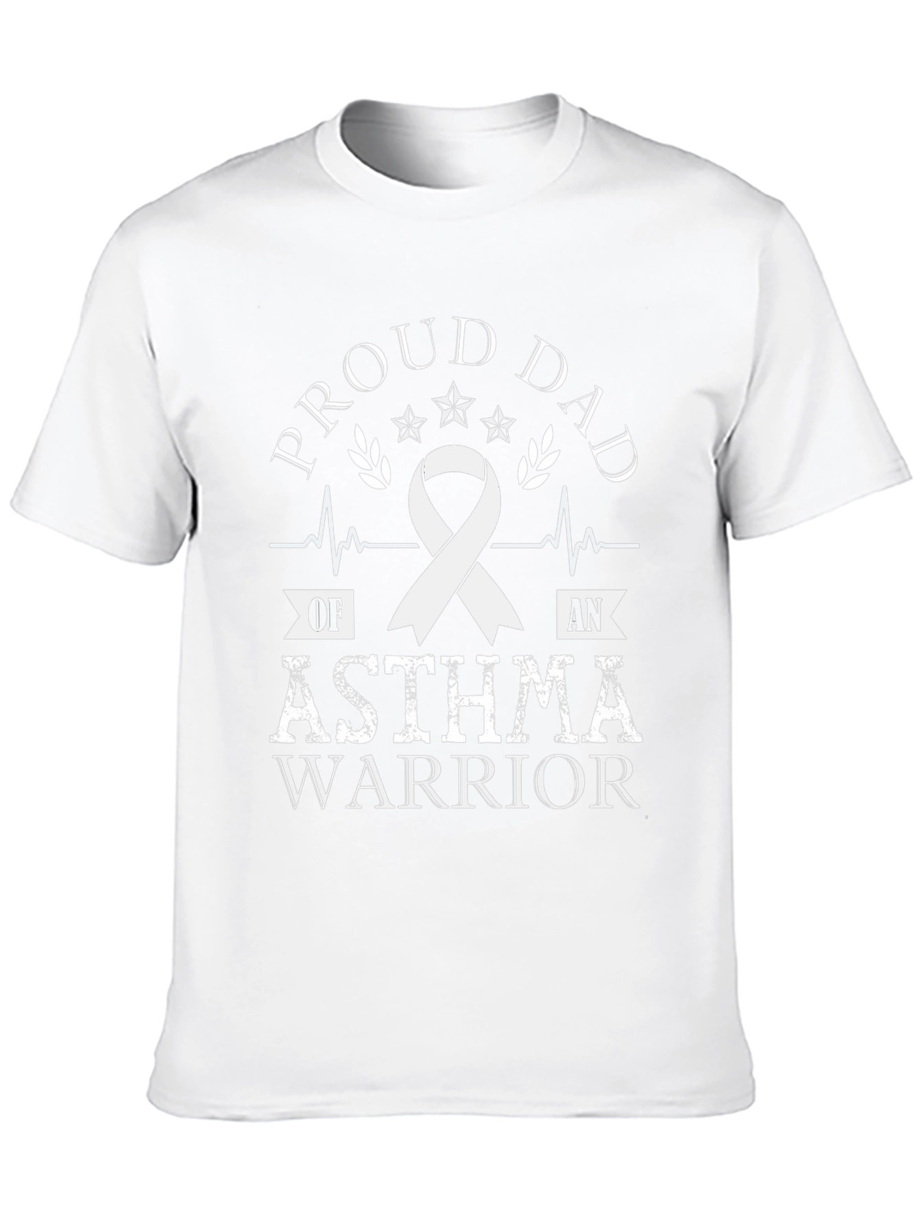 Proud Dad Asthma Warrior Ribbon T-Shirt