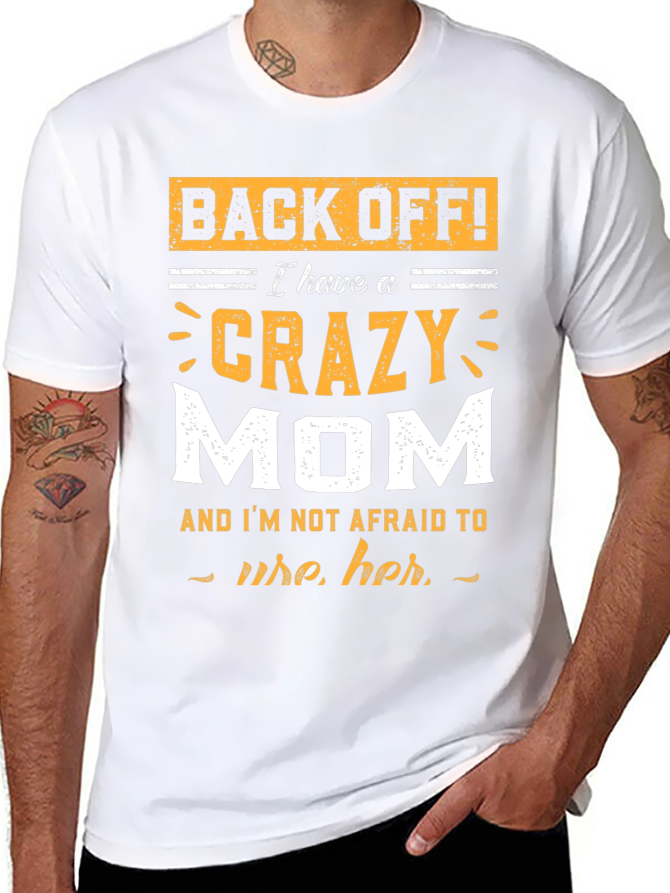 Back Off! Crazy Mom Graphic T-Shirt